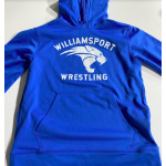 Royal Blue Dri-fit Pullover Hooded Sweatshirt Wrestling Logo